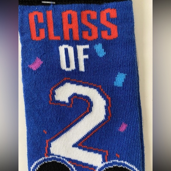 NEW Disney Parks Class of 2020 Socks ~ Class of 2020 Disney Socks Adult - Picture 3 of 6